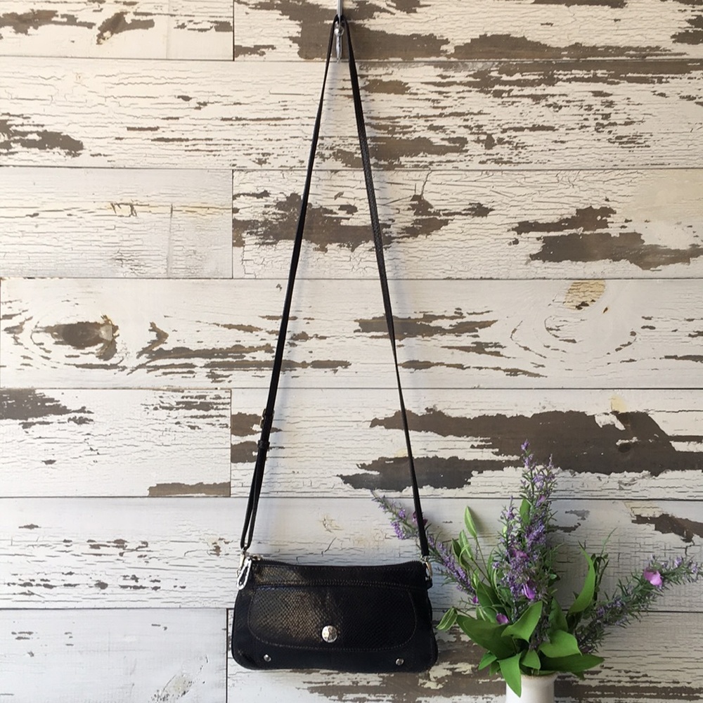 Black Python Brighton Crossbody Handbag - image 2